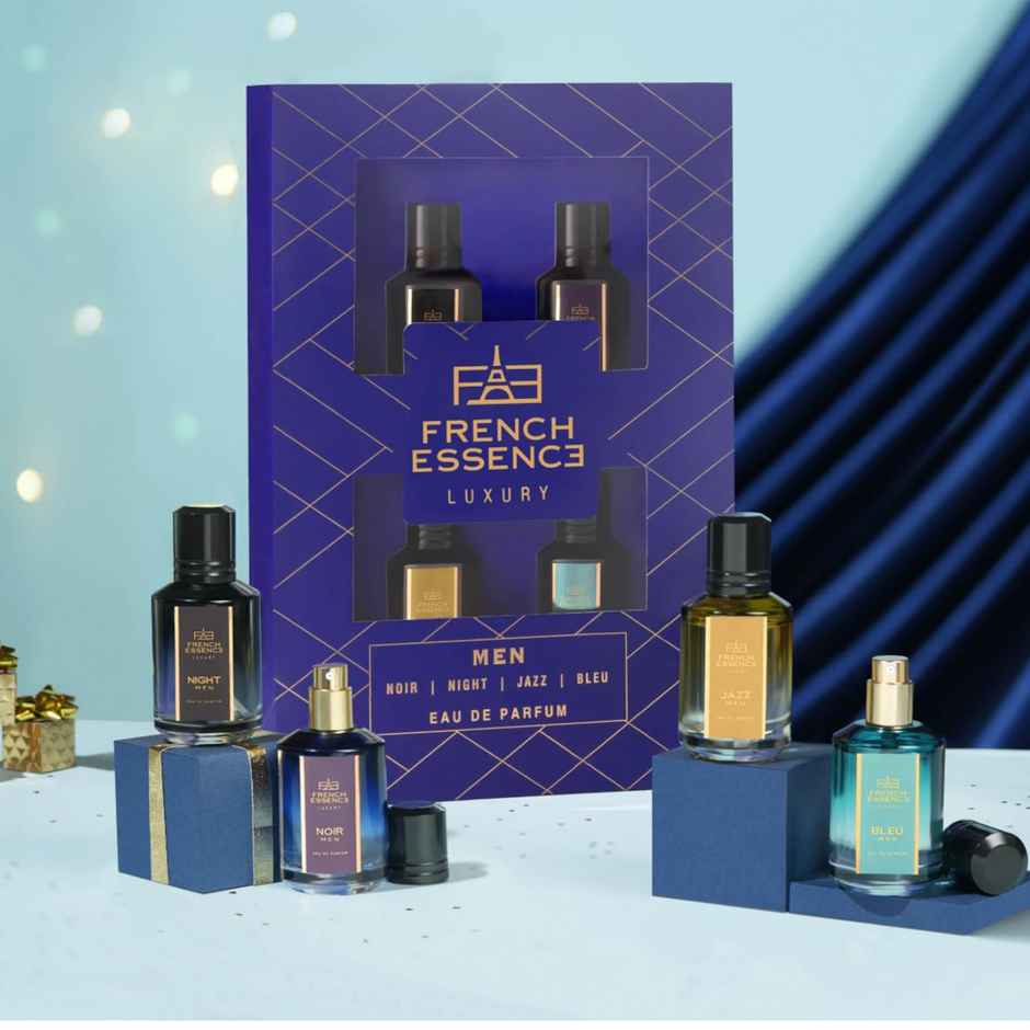 French Essence Gift Set - Edp | Men | Noir | Night | Jazz | Bleu
