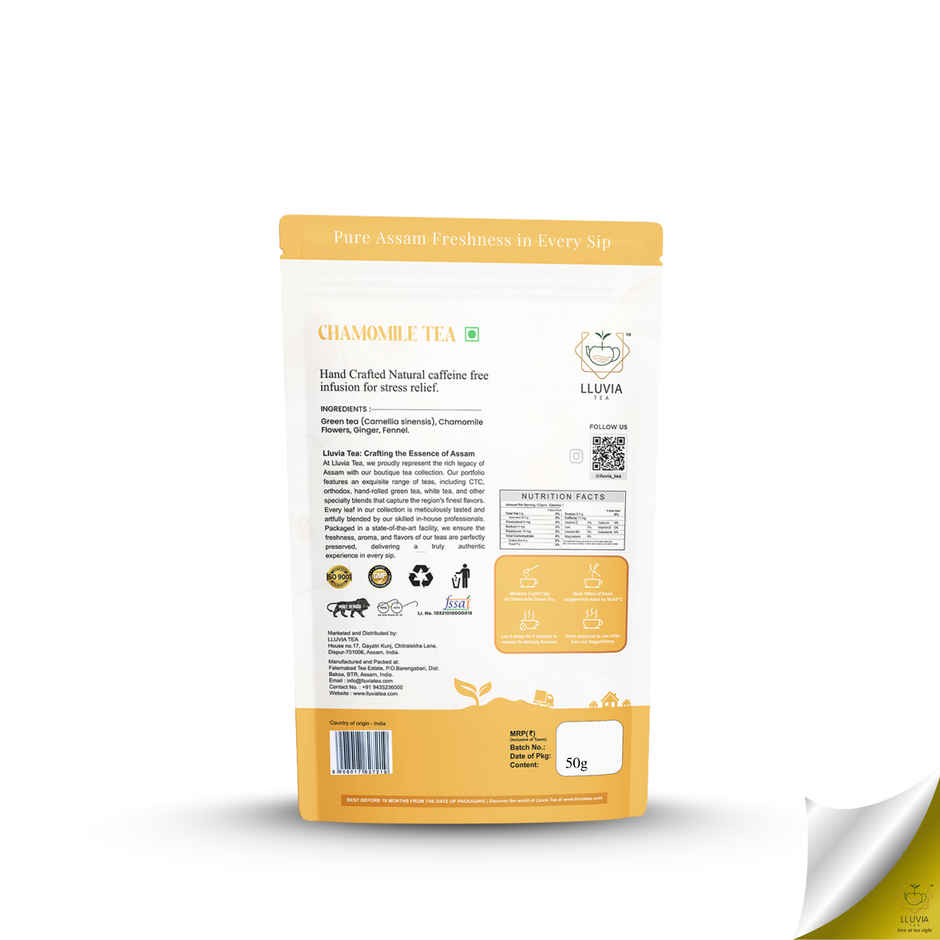 Lluvia Chamomile Tea Zipper Pack