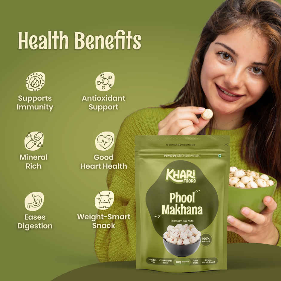 Khari Foods Phool Makhana / Fox Nuts | Premium Dry Fruits