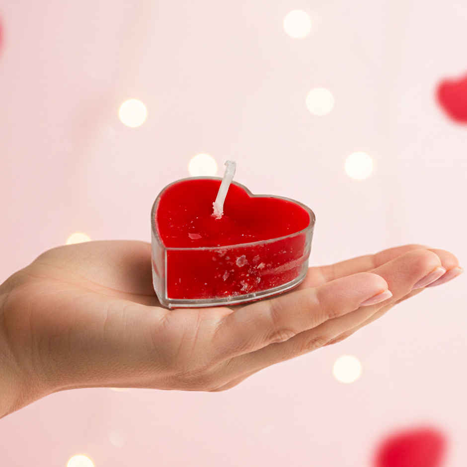Scented Heart Tealight Candle | Prosperro Lumo