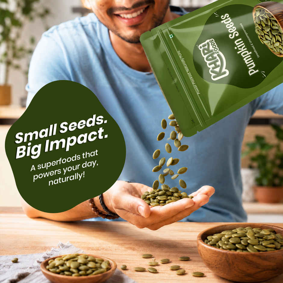 Khari Foods Premium Pumpkin Seeds | Immunity Booster, Fibre & Protein Rich | Seeds for Eating Combo 