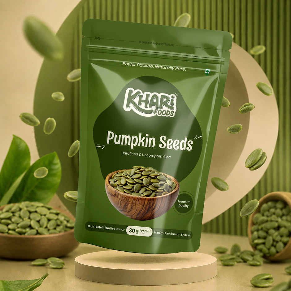 Khari Foods Premium Pumpkin Seeds | Immunity Booster, Fibre & Protein Rich | Seeds for Eating Combo 
