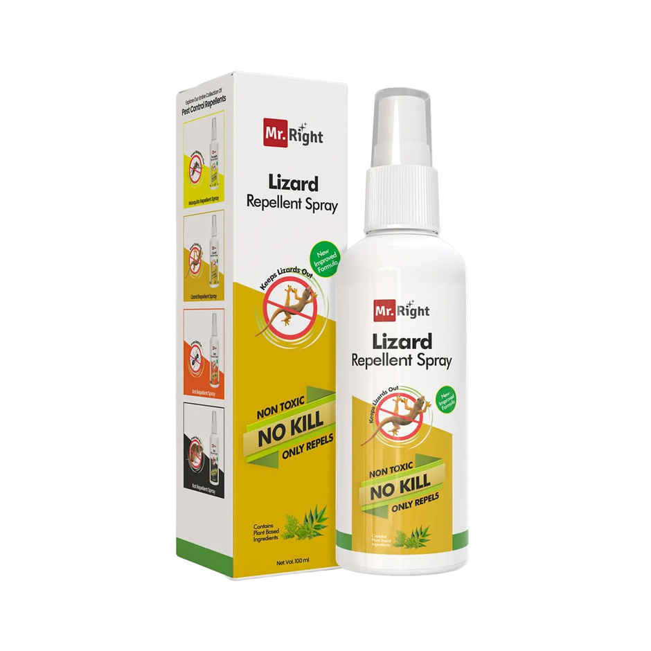 Mr. Right Herbal Lizard Repellent Spray for Home | Natural and Chemical Free
