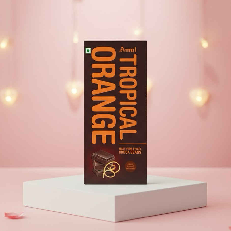 Amul Tropical Orange Chocolate | Fruity Chocolate Delight
