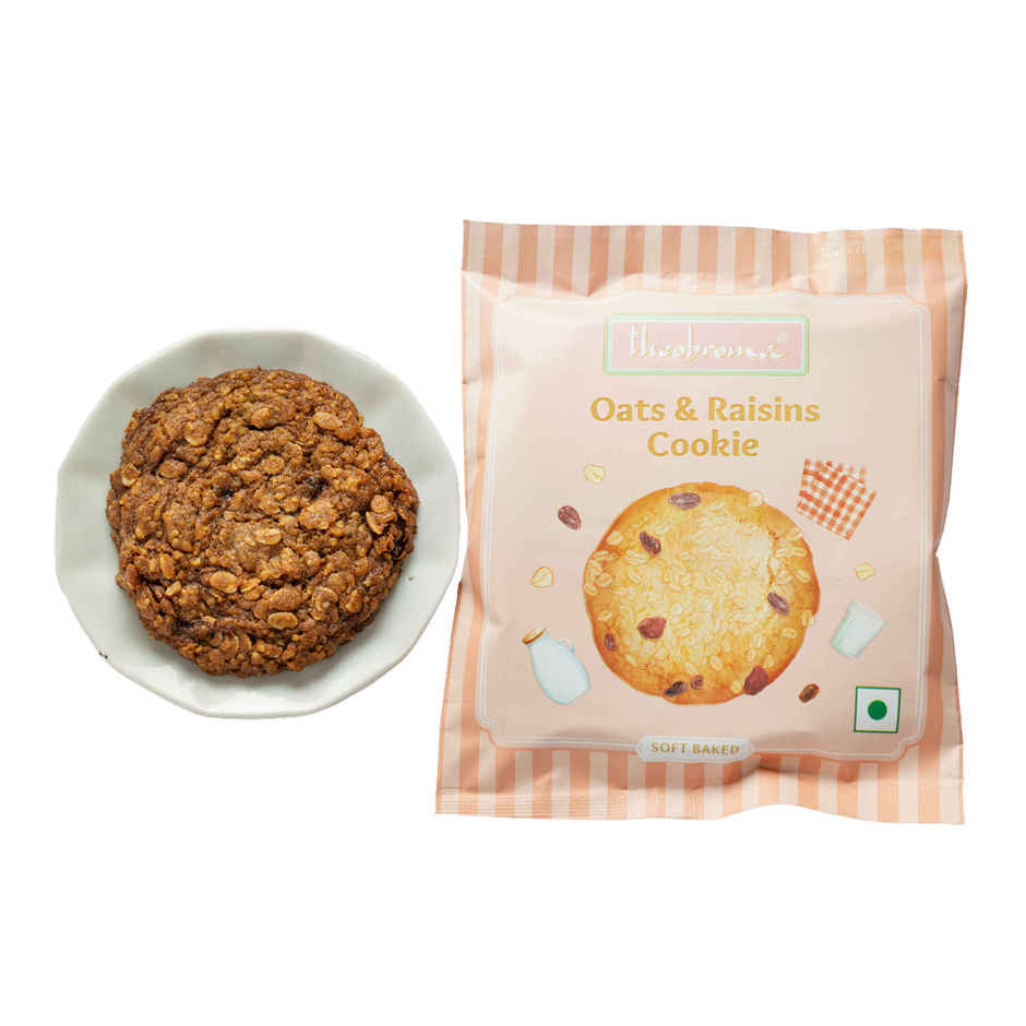 Theobroma Big Cookie Oats & Raisins Cookie | No Palm Oil | No Preservatives | Combo