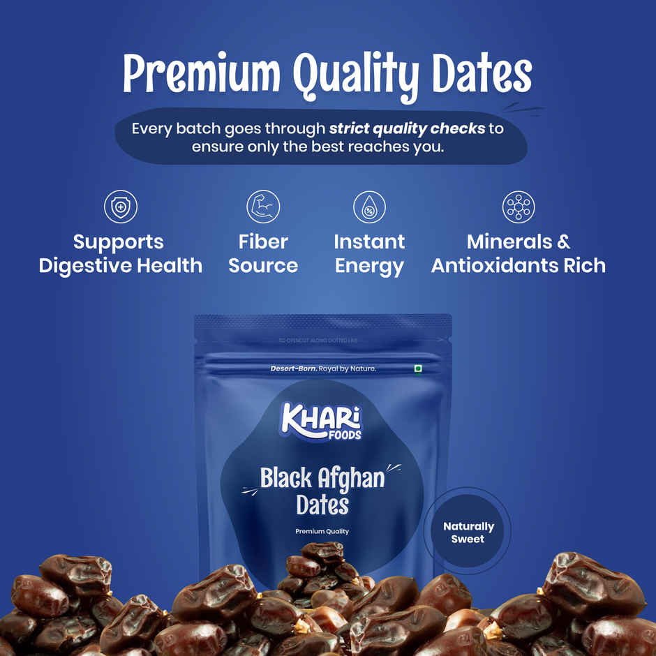Khari Foods Black Afghan Dates / Khajur Combo 