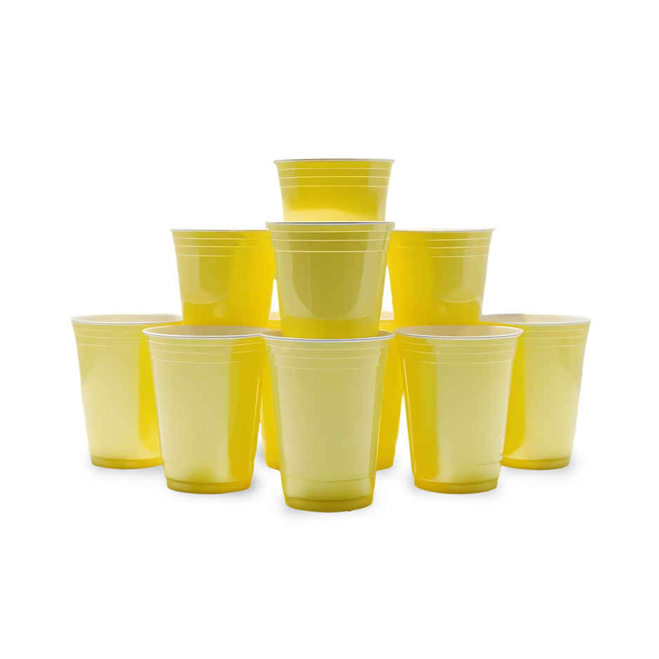 Beer Pong Party Drinking Glasses | Yellow | Ezee