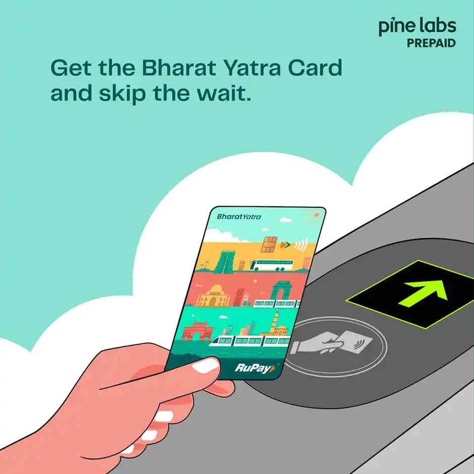 Pine Labs Bharat Yatra NCMC Card -Instant access to Metros in India