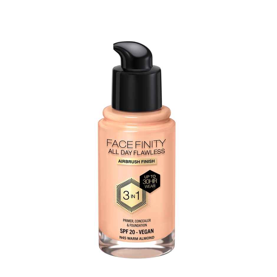 Max Factor Face Finity All Day Flawless 3 In 1 Foundation | Warm Almond