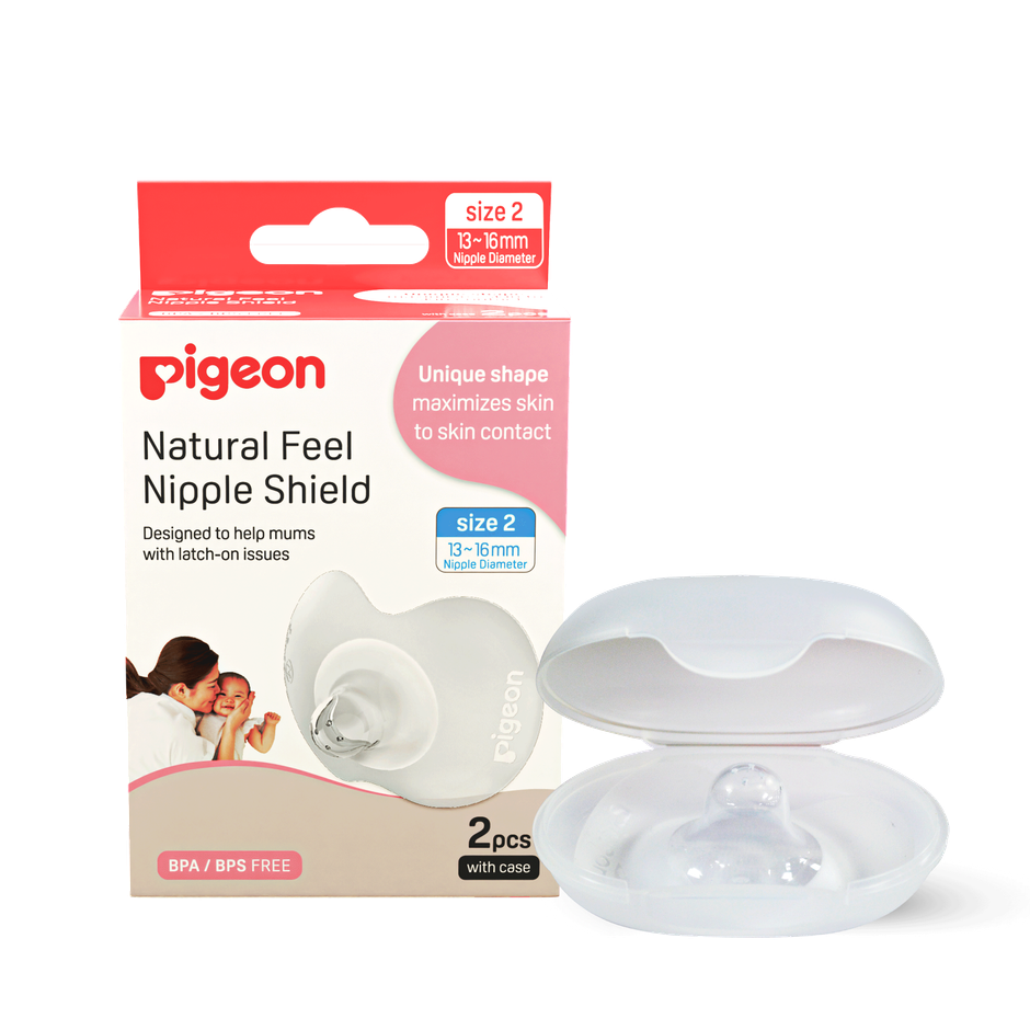 Pigeon Natural Feel Nipple Shield Size 2 With Case