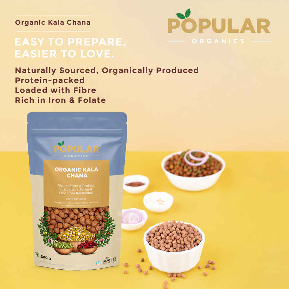 Popular Organics Brown Chana / Bengal Gram