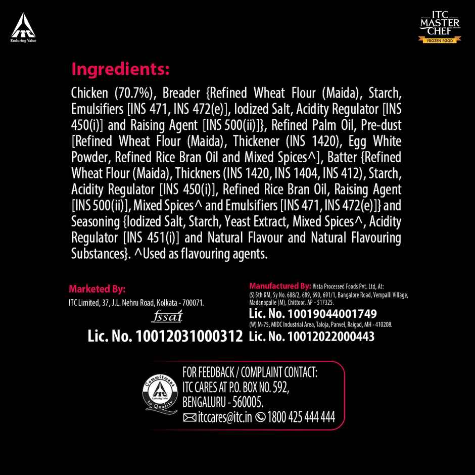 ITC Master Chef Crispy Spicy Chicken | High in Protein | No Added Preservatives | 6 pieces