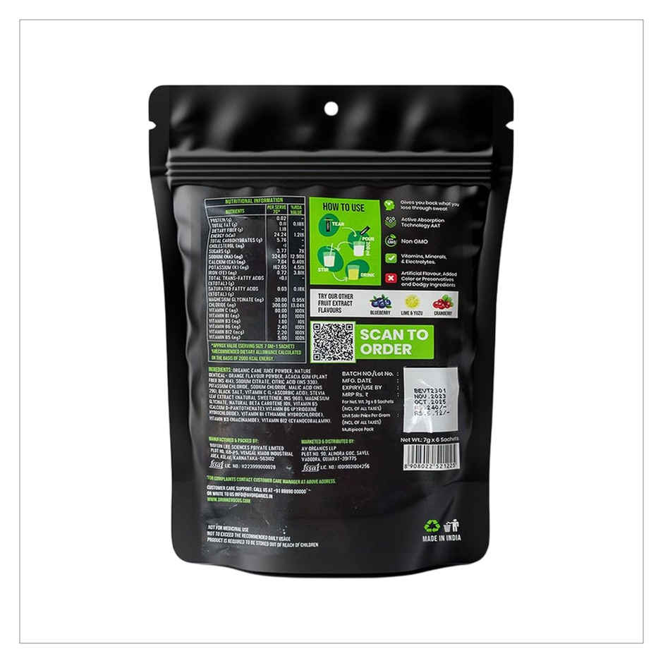 Evocus Tangerine Electrolytes Mix Powder