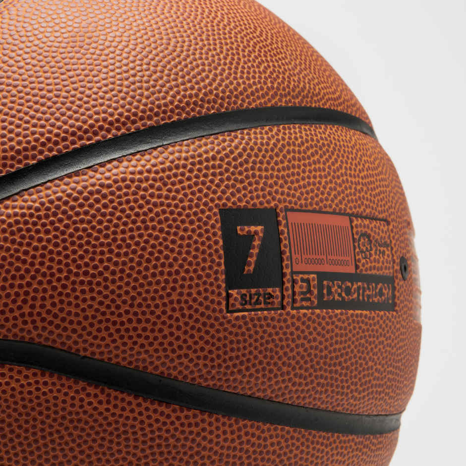 Decathlon Tarmak Kids Basketball Ball With Rubber Gip | Orange | Size 7