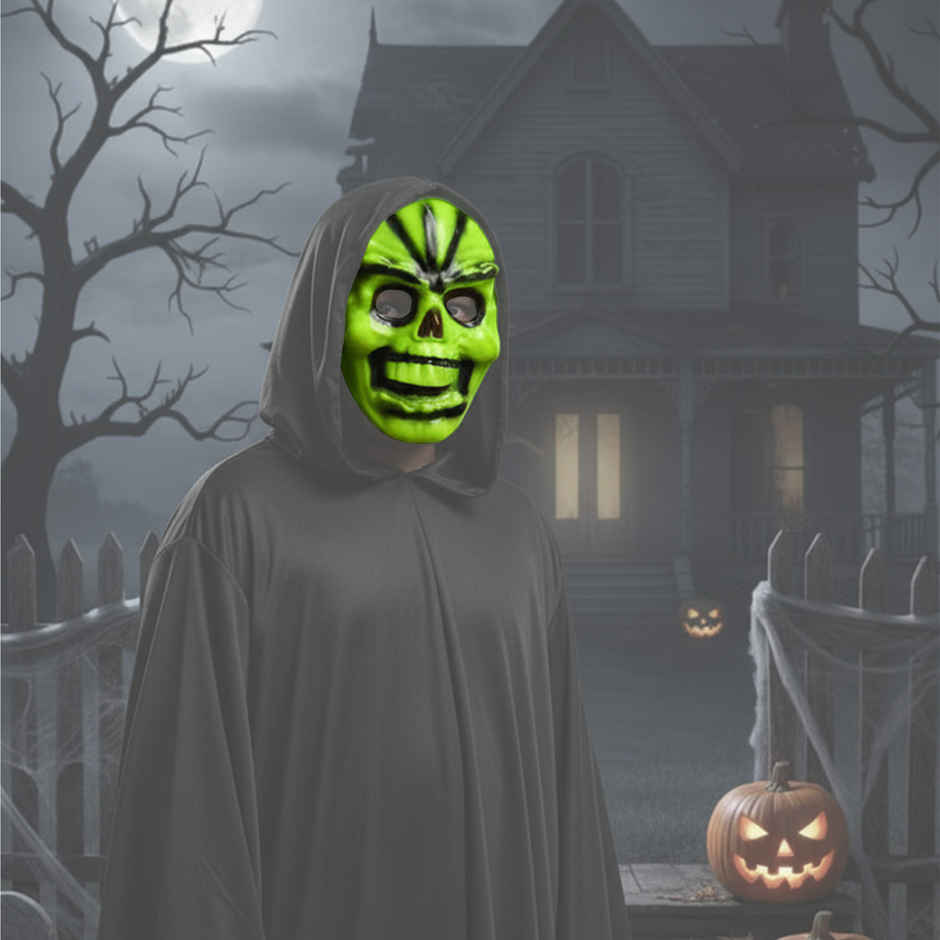 Dark Green Colorful Mask | Halloween Special | Mad Over Print