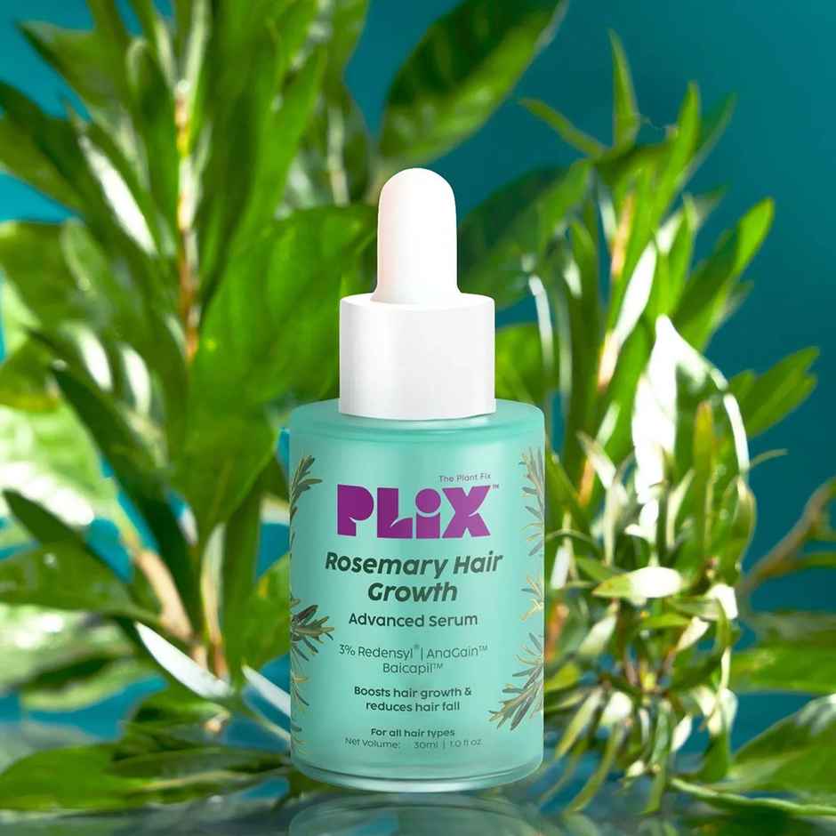 Plix Rosemary Advanced Hair Growth Serum for Hair Density & Thickness (For Men & Women)