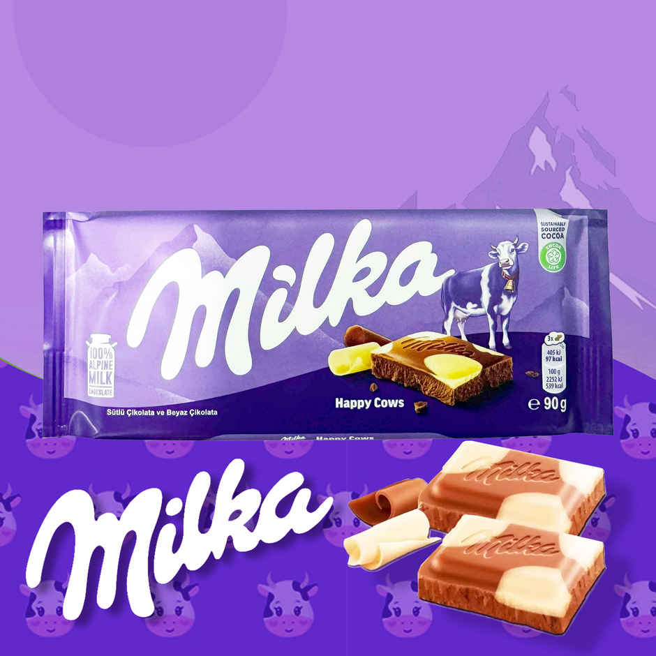 Milka Happy Cows Chocolate Bar