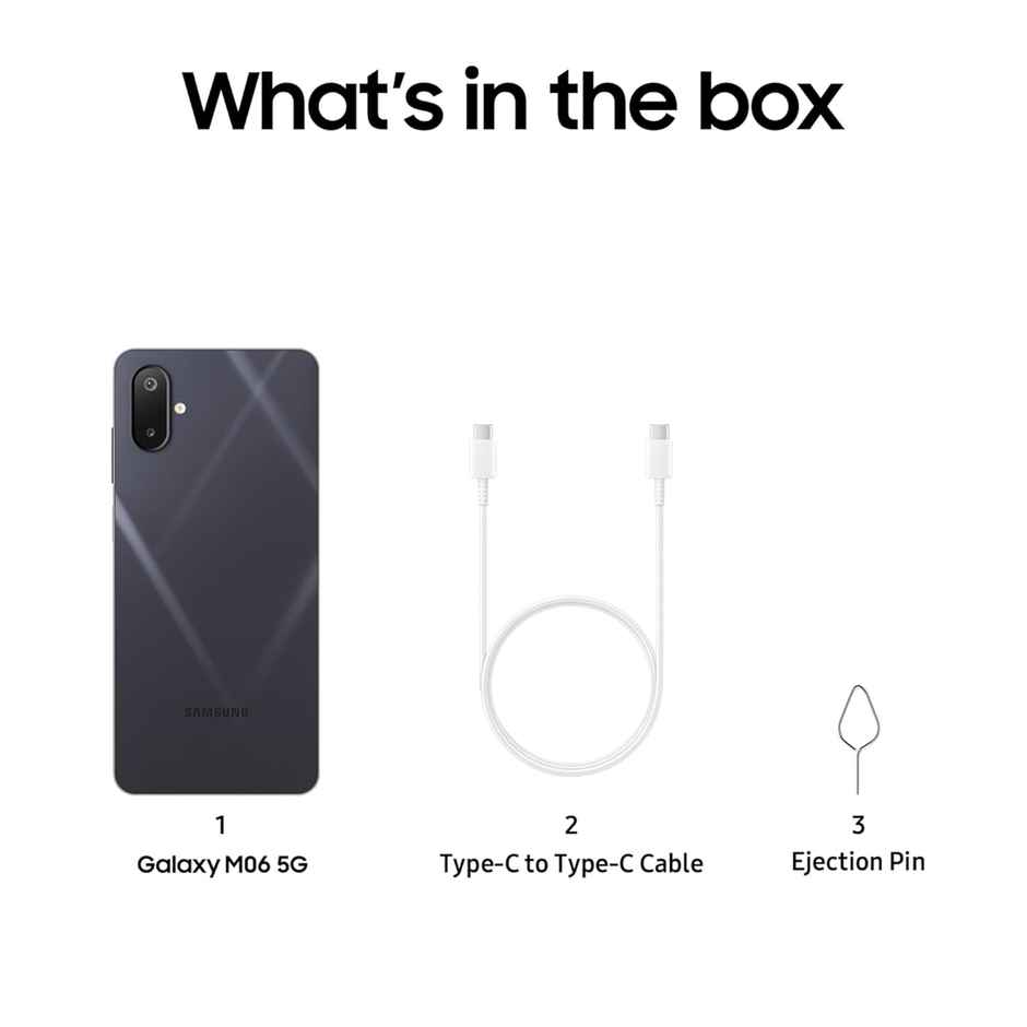 Samsung Galaxy M06 5G | 6GB | 128GB | Blazing Black