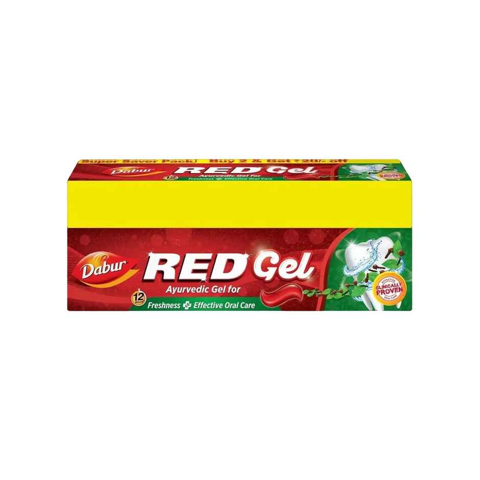 Dabur Red Gel Toothpaste For Effective Oral Care With 12 Hours Of Freshness