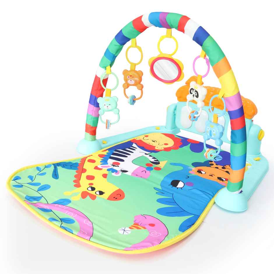 Aditi Toys Baby Piano Play Mat, Musical Activity Center With 5 Infant Sensory Toys, Music & Lights.