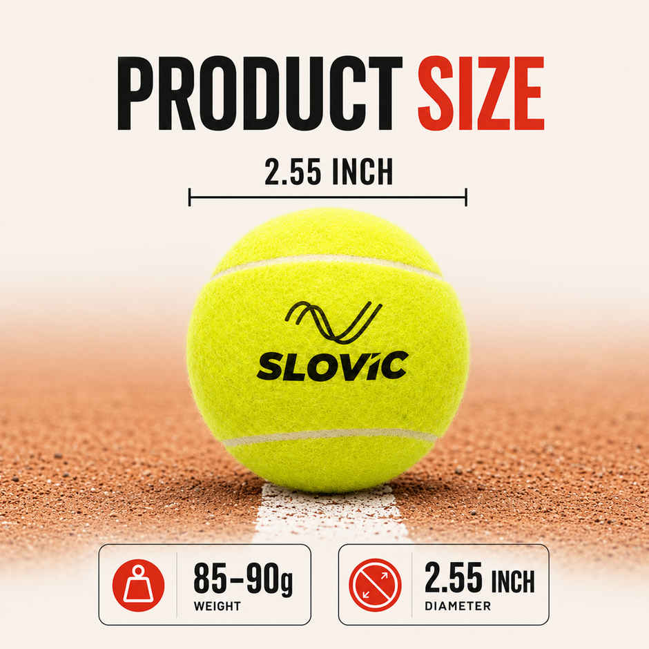 Slovic Lightweight & High-Bounce Rubber Cricket Ball set of 3 | Ideal for Indoor & Outdoor Use