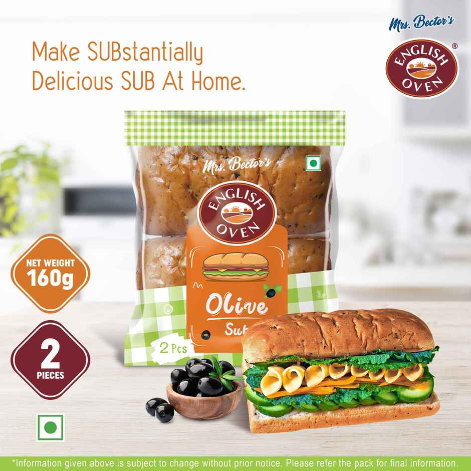 English Oven Sub Olive Bread