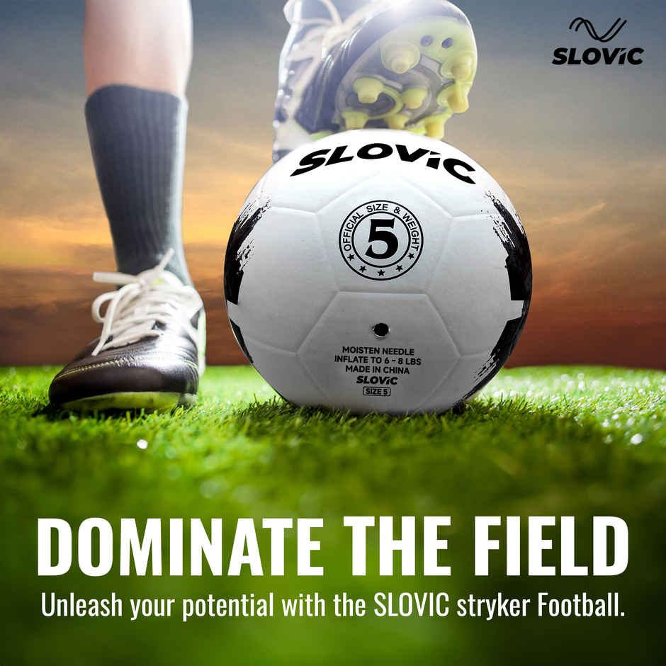 Slovic Strike Football Size 5 - 32 Panel Design for Match & Practice Training for all Grounds