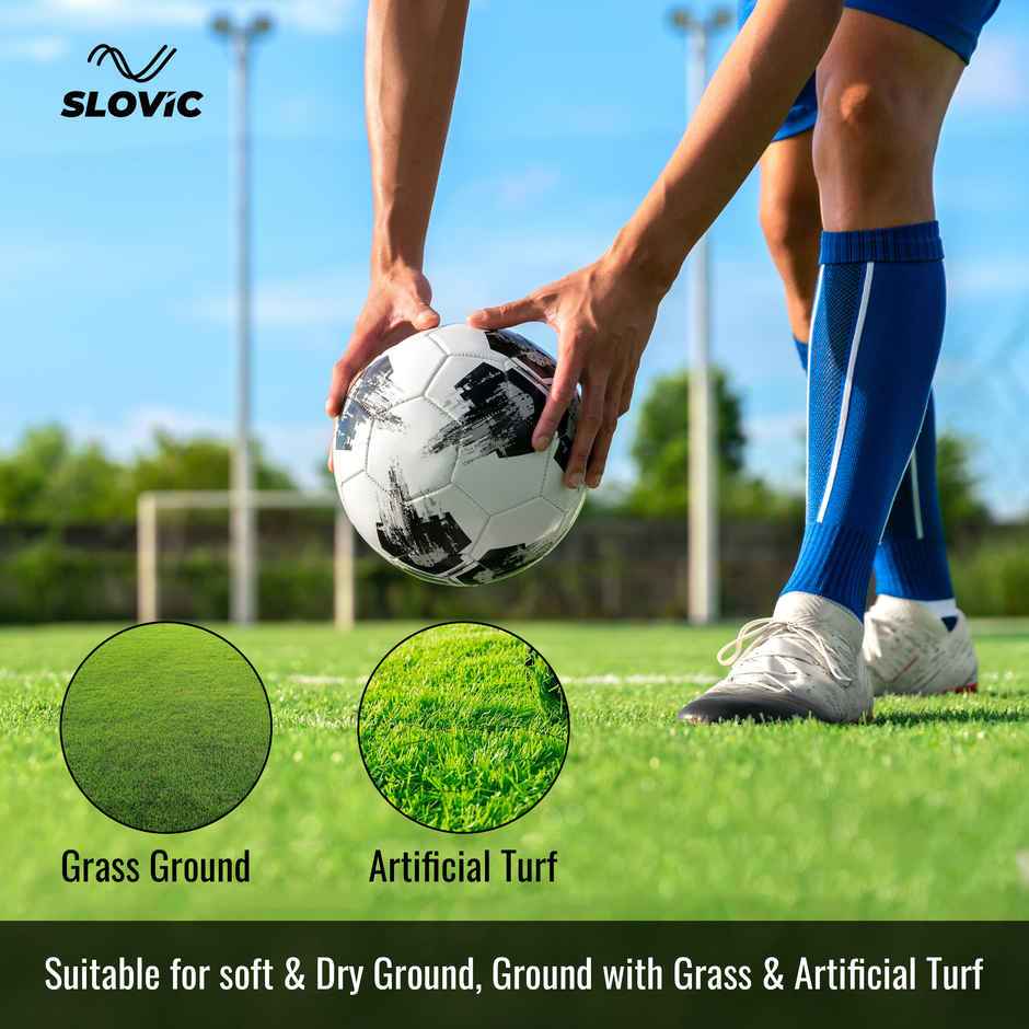 Slovic Strike Football Size 5 - 32 Panel Design for Match & Practice Training for all Grounds