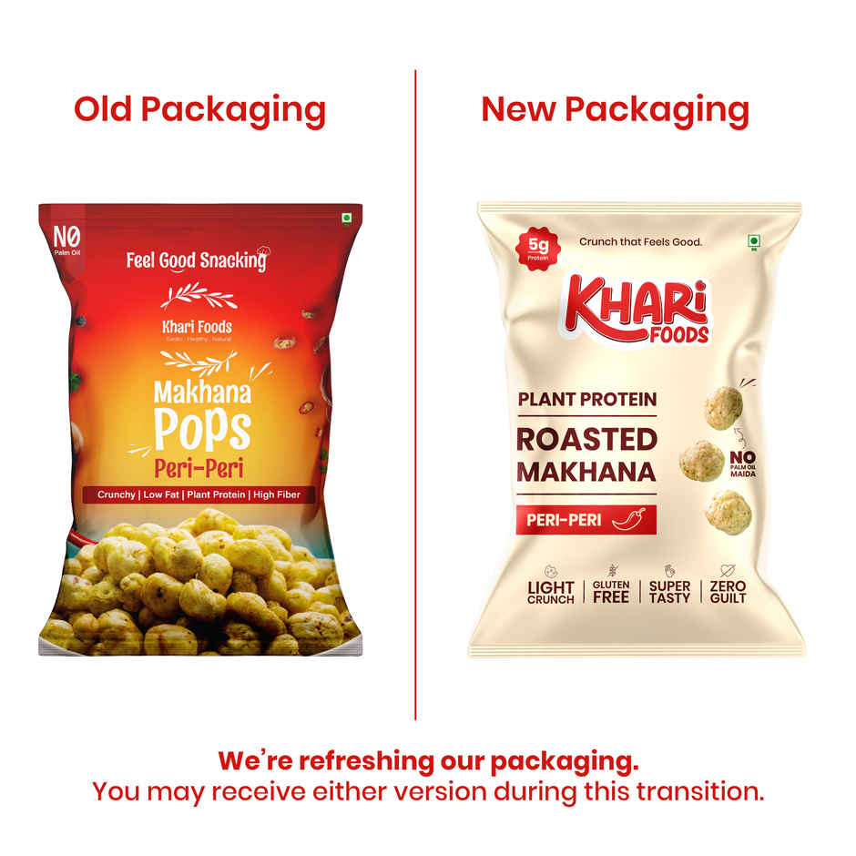 Khari Foods Makhana Pops | Peri Peri Foxnuts | Healthy Snacks