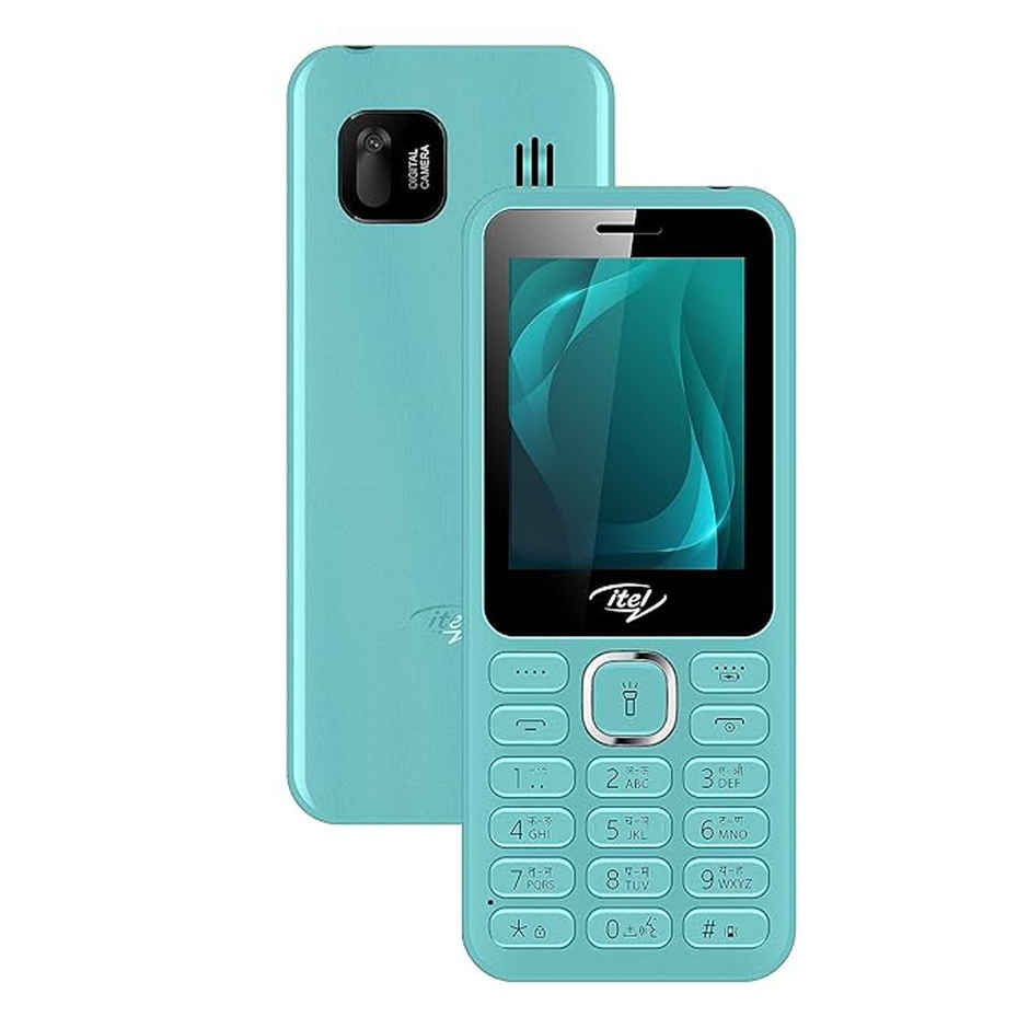 itel it5027 Slim Keypad Mobile | 2.4 inch Display | 1200 mAh Battery | Type C Charging | Light Green