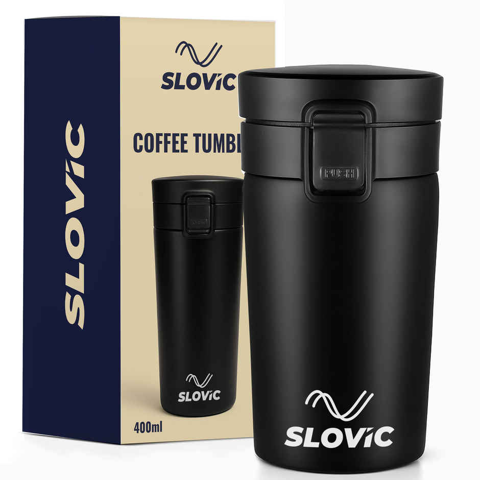 Slovic Insulated Hot & Cold Coffee Tumbler for Gym & Travel Use | 400 ml