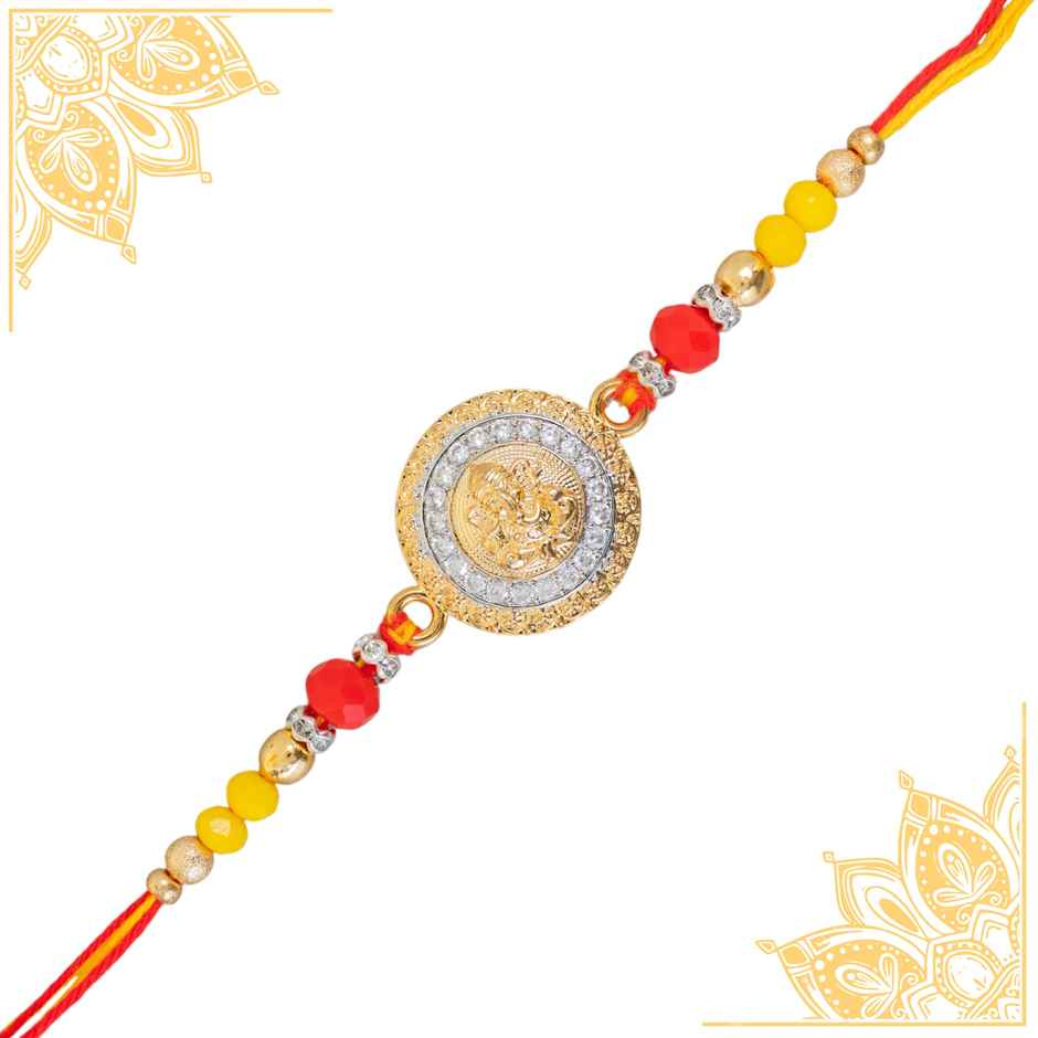 American Diamond Premium A.D. Rakhi (Avyaan Rakhi) Set of 1