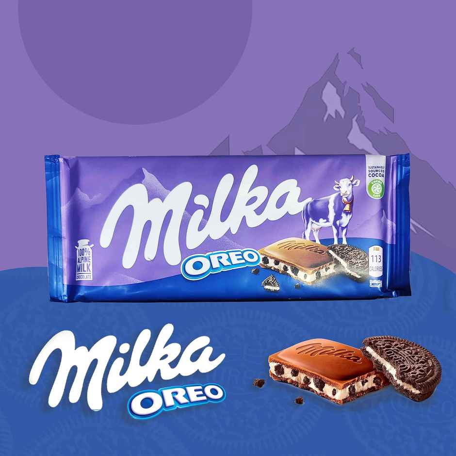 Milka Oreo Milk Chocolate Bar Pouch