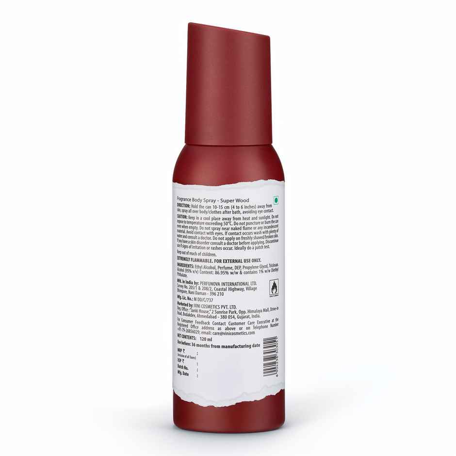 Fogg Neu Super Wood No Gas Long Lasting Perfume Deodorant Spray for Men and Women