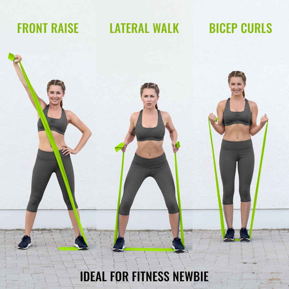 Slovic Resistance Band for Exercise, Stretching & Rehabilitation - Light Green