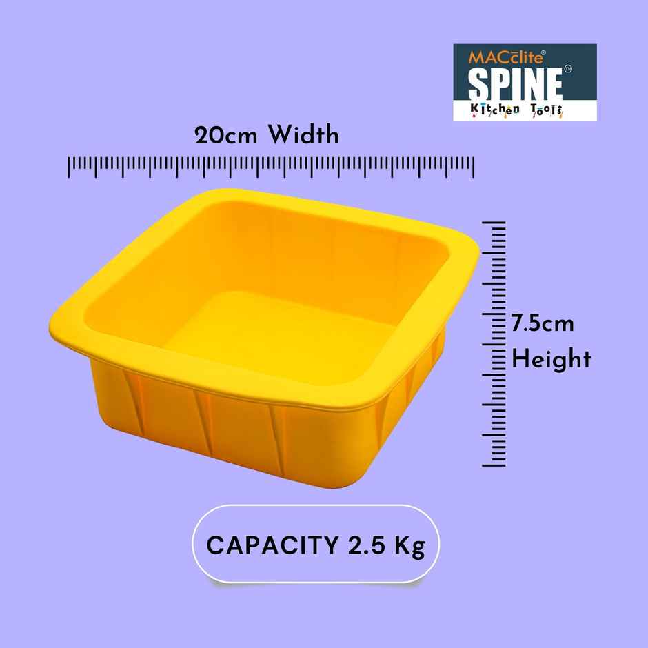 Silicone Cake Mould Square 8.0 Inch