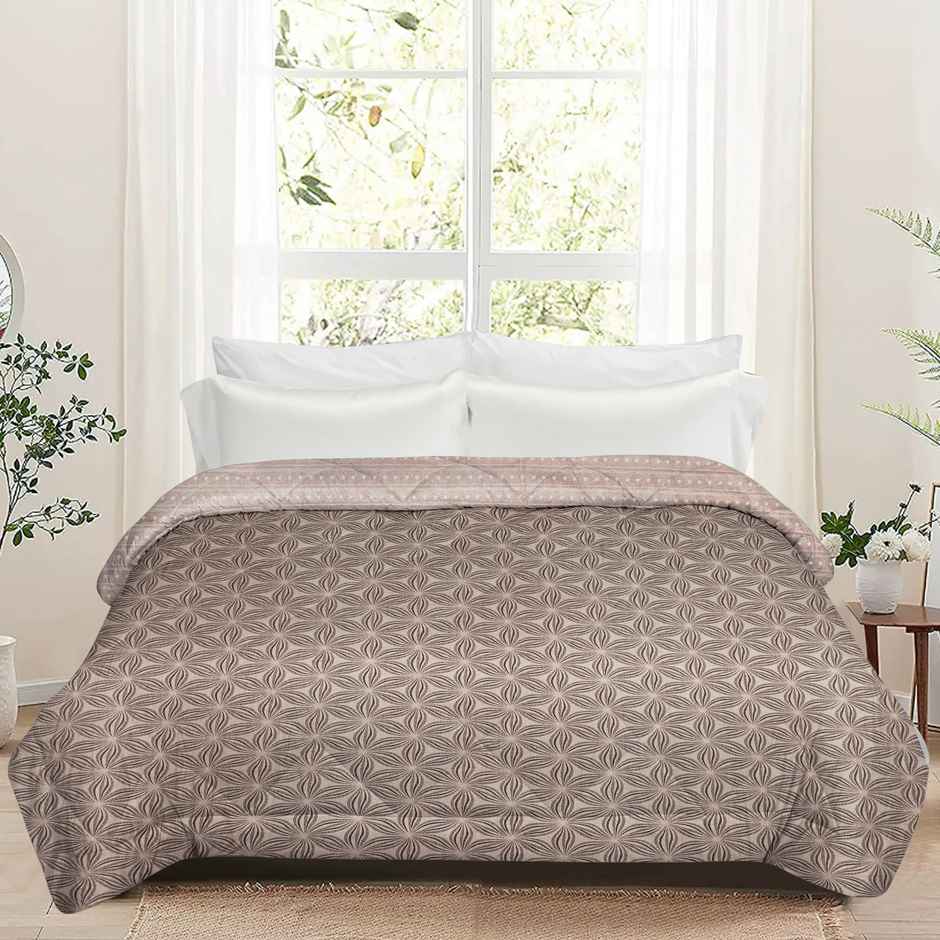 Dream Living Royal | Comforter Printed Reversible Double Bed Satin Finish Super Soft | Multicolor