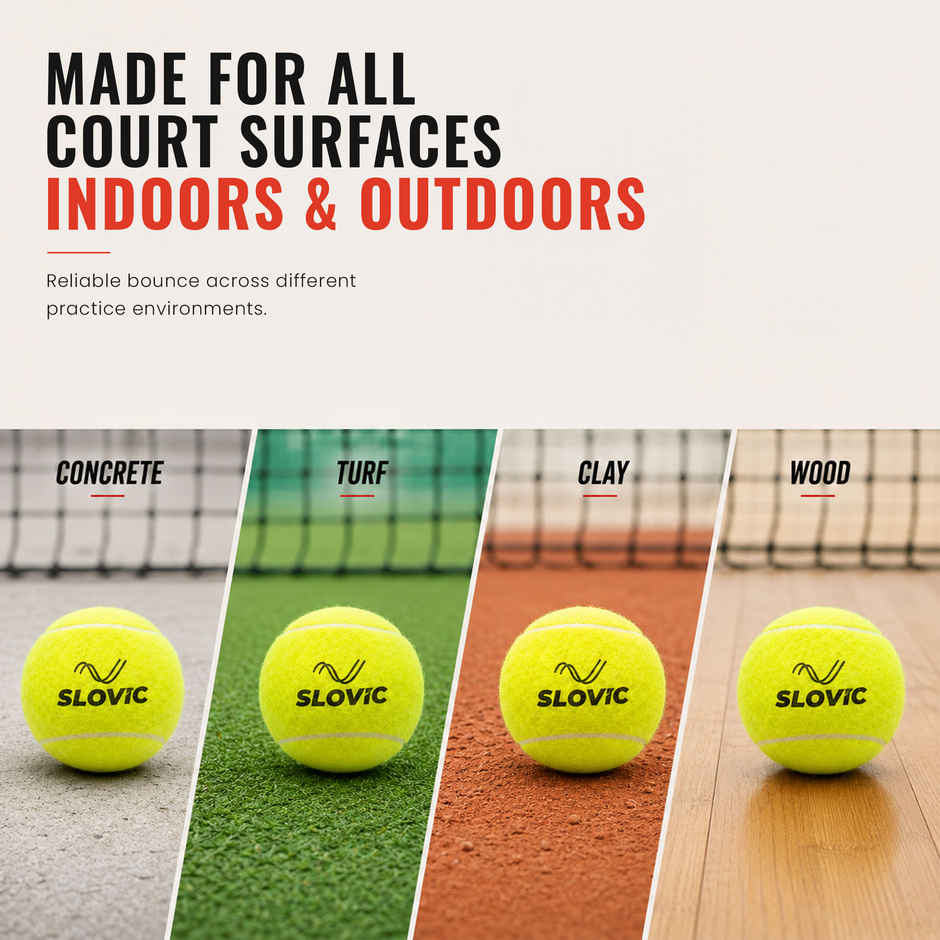 Slovic Lightweight & High-Bounce Rubber Cricket Ball set of 3 | Ideal for Indoor & Outdoor Use