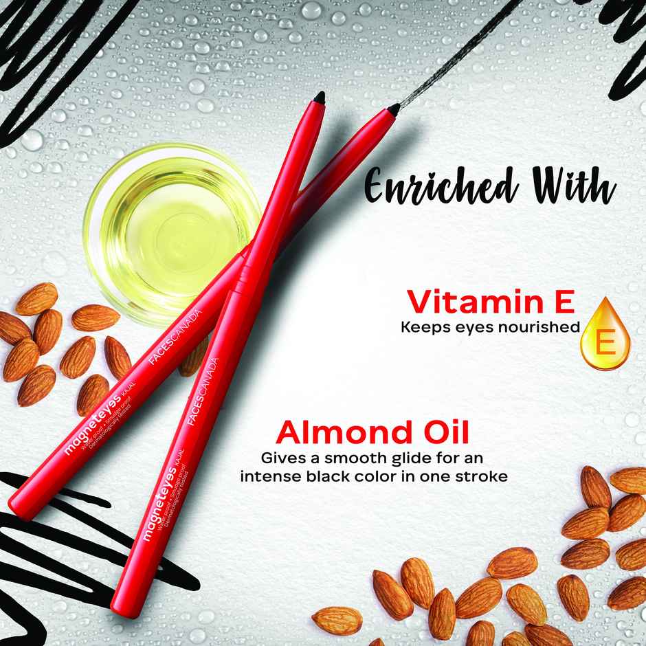 Faces Canada Magneteyes Kajal With Almond Oil - Black