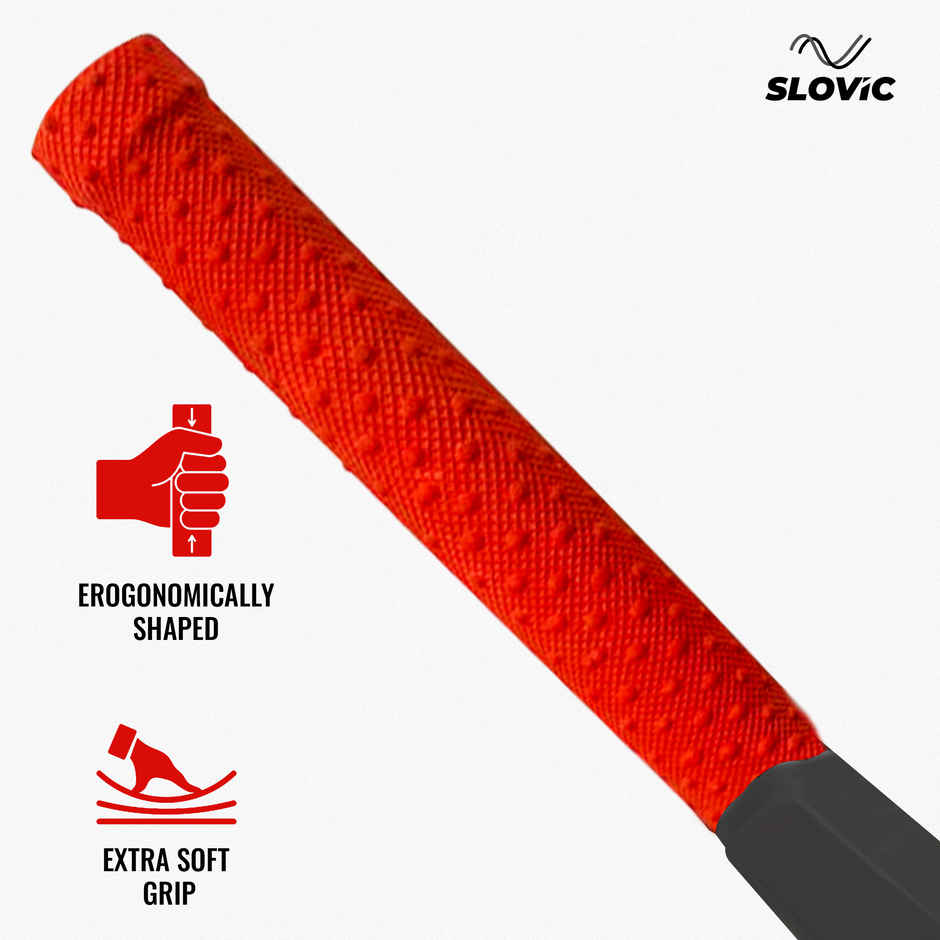 Slovic Lightweight Full Size Tennis Ball Cricket Bat with Soft Grip for Home, Gully & Street Matches
