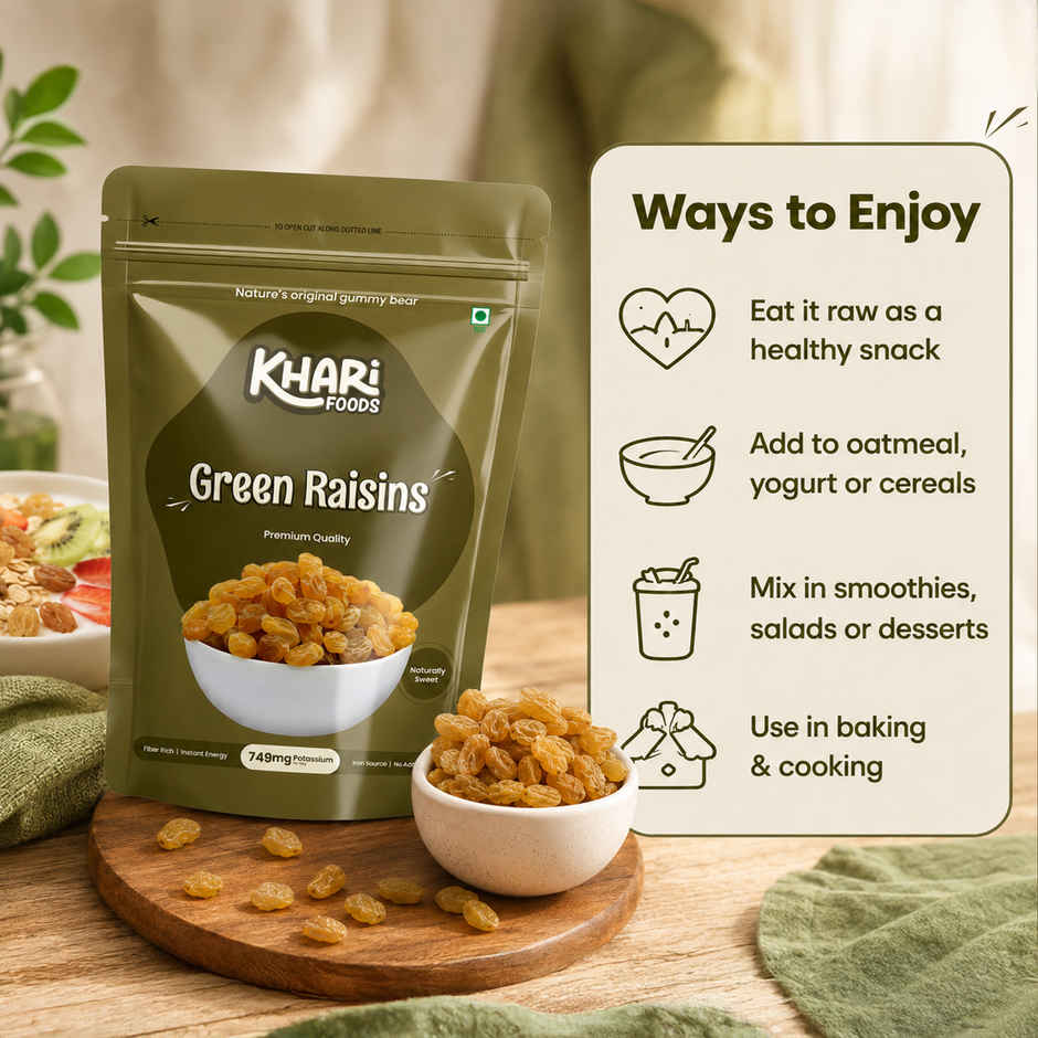 Khari Foods Green Raisins Dried