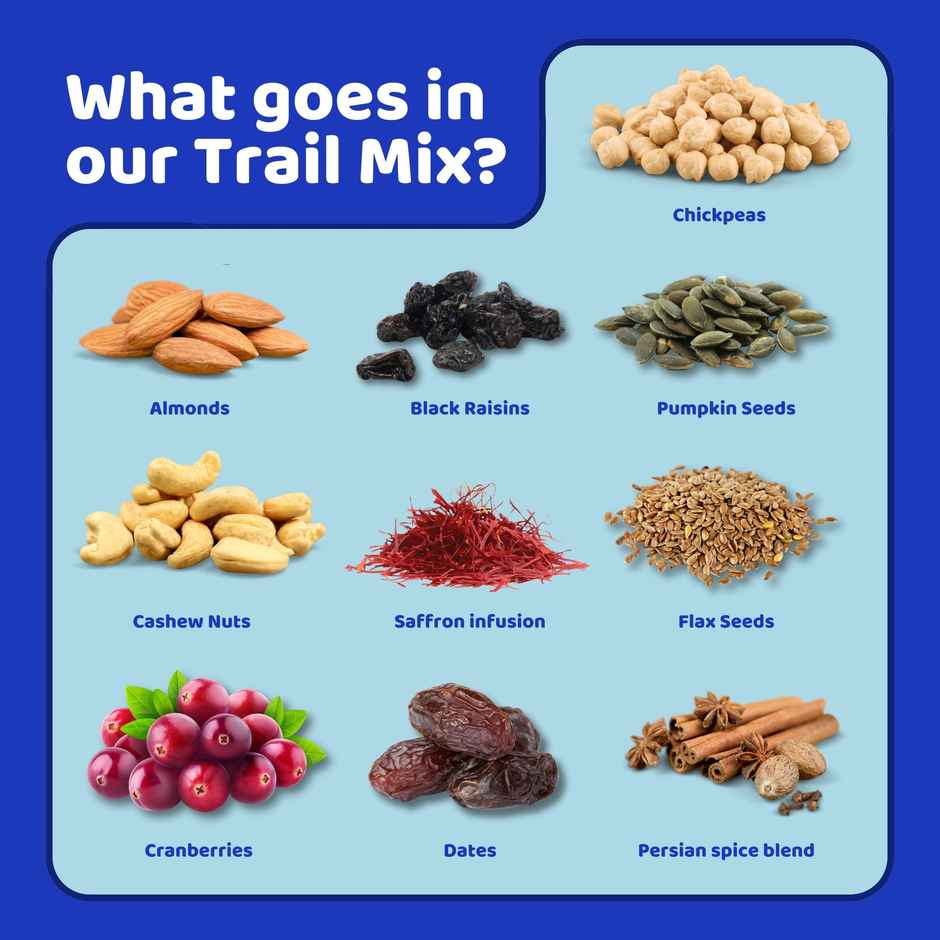 Flyberry Gourmet Persian Trail Mix - Enriched with Saffron