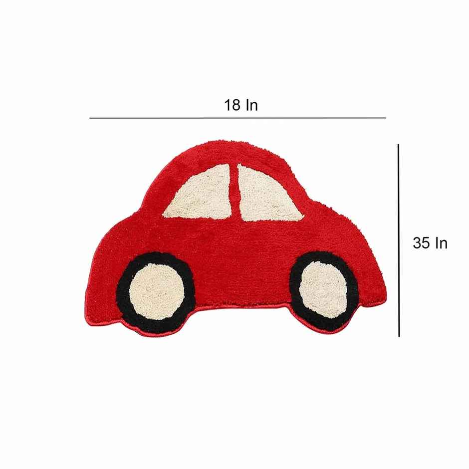Casacraft by Pepperfry Kids Mat | 18 x 28 Inches | Car