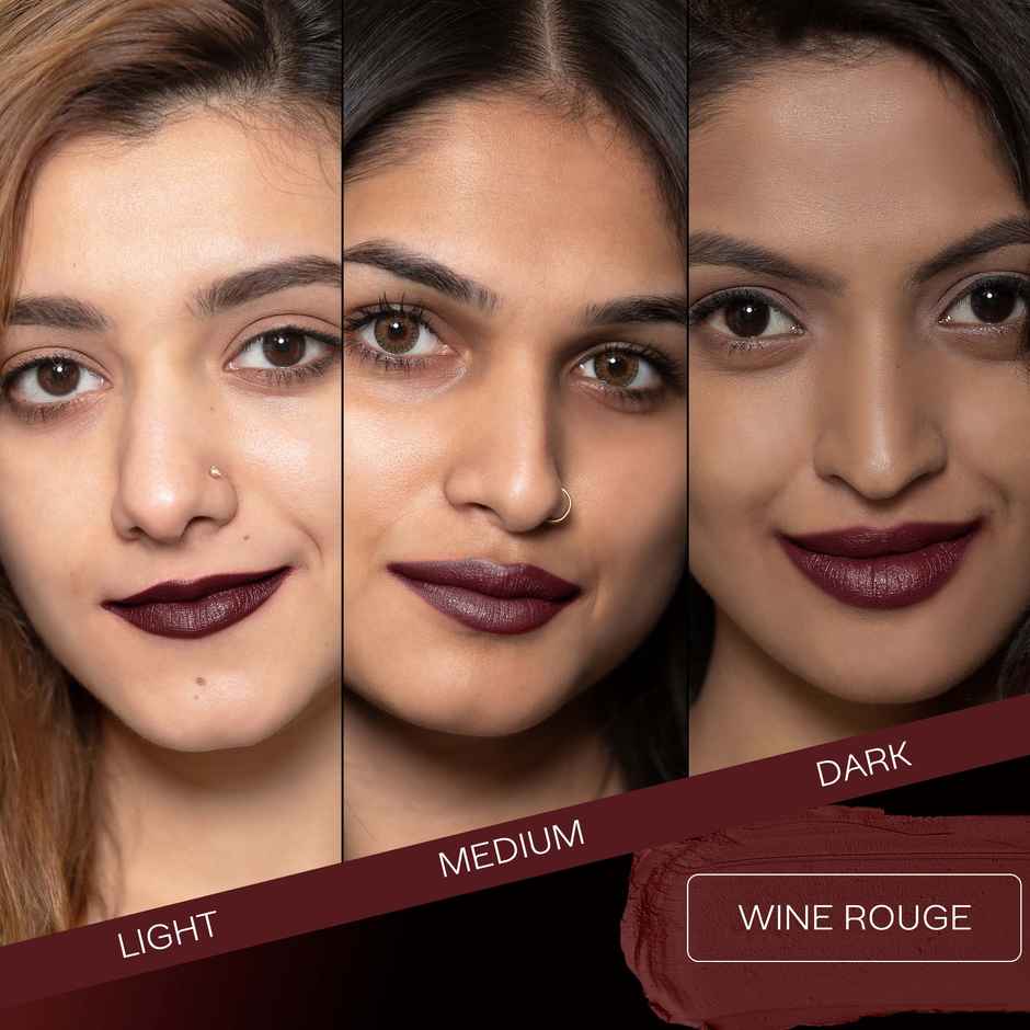 Faces Canada Weightless Matte Finish Lipstick - Wine Rouge 30 | Highly Pigmented