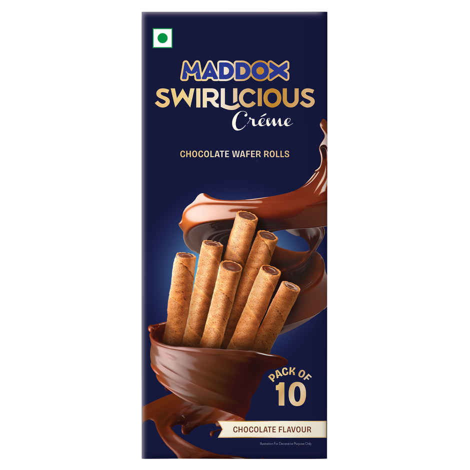 Maddox Swirlicious Chocolate Wafer Rolls