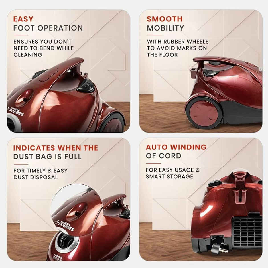Eureka Forbes Quick Clean Dx Vacuum Cleaner With 1200 Watts Powerful Suction Control
