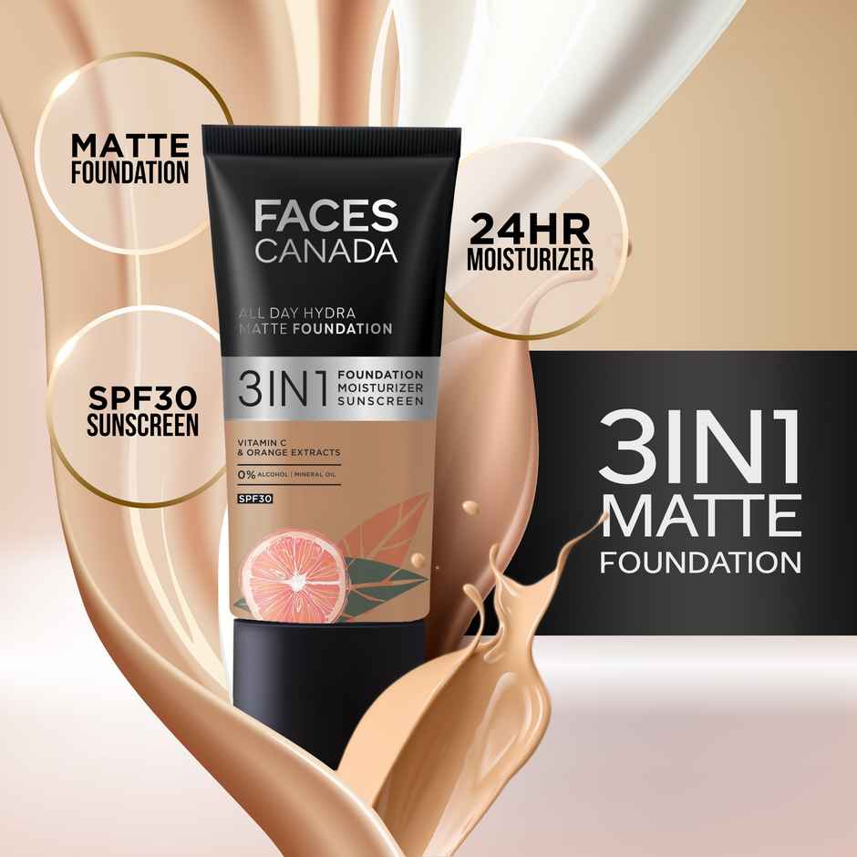 Faces Canada All Day Hydra Matte Foundation Medium Natural 022
