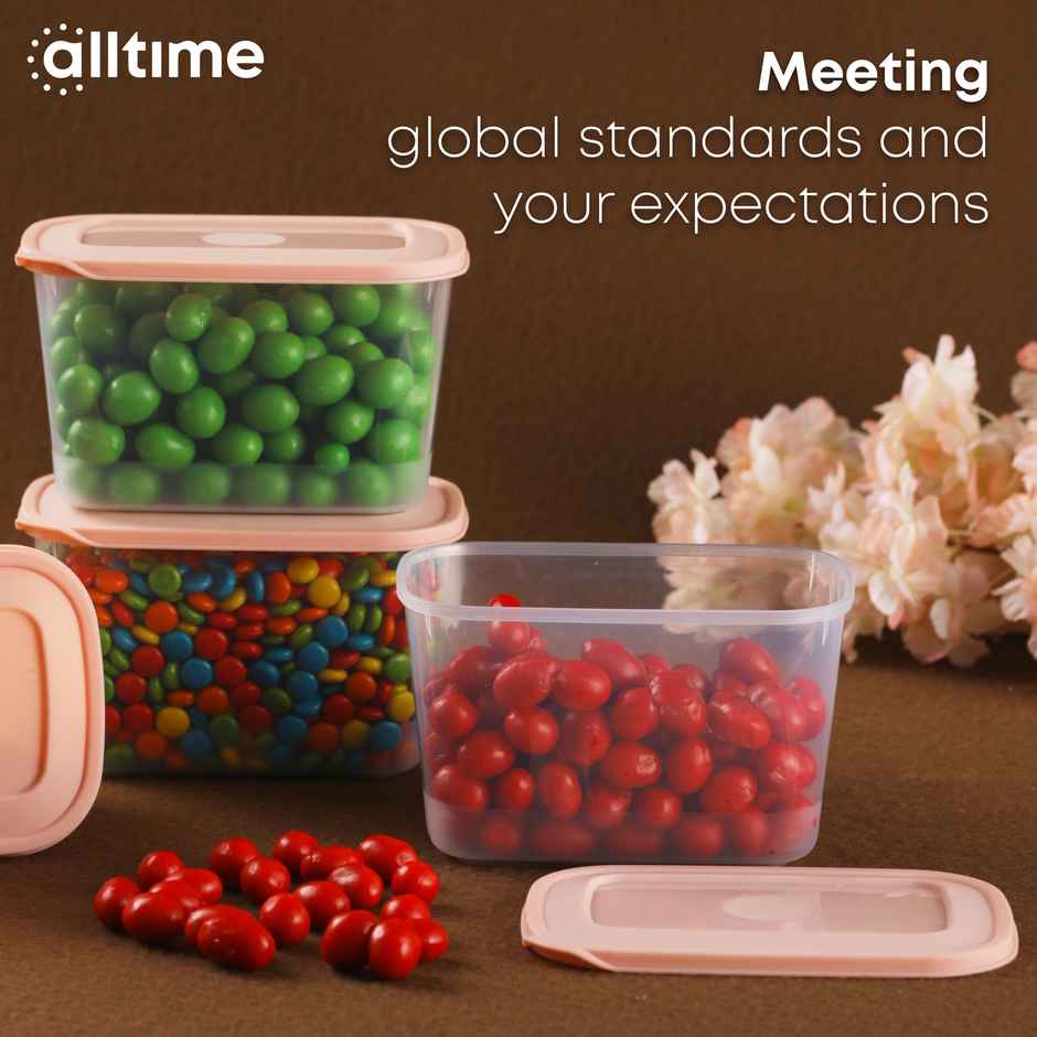 All Time Food Saver Container (800 ml X 3) (2400 ml) () (3 Pc Set) (Colour May Vary)
