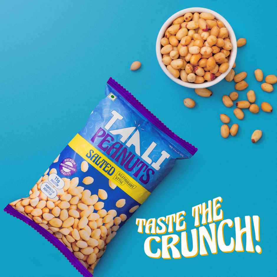 Taali Salted Peanuts, Roasted Peanut, Premium Quality Bharuchi Nuts, No Palm Oil, Rich in Protein