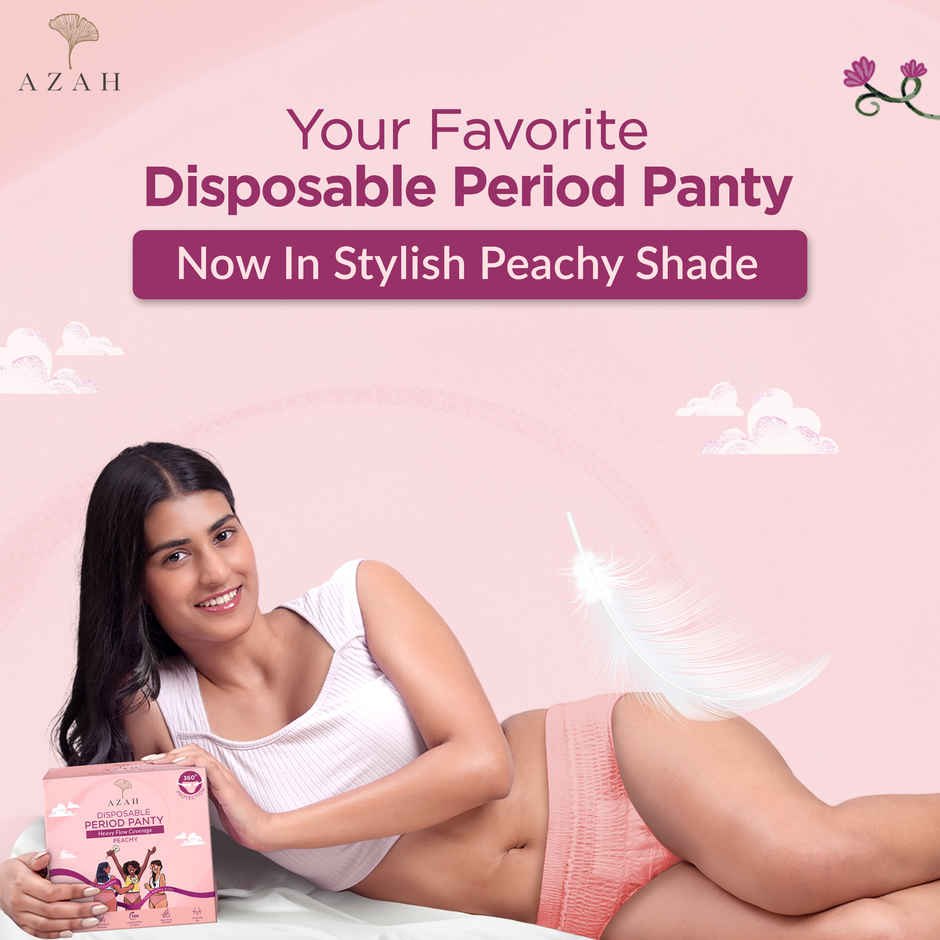 Azah Disposable Period Panty | Peach - L-XL